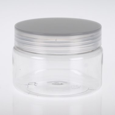 150ml PET Clear Plastic Jar with Wadded Screw Cap