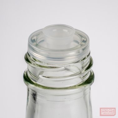250ml Table Sauce Clear Glass Bottle with Red Pourer Cap