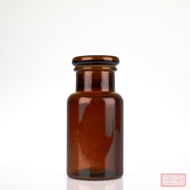 Antique Apothecary Jar 275ml Amber Coloured Glass