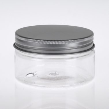 100ml PET Clear Plastic Jar with Aluminium Screw Cap