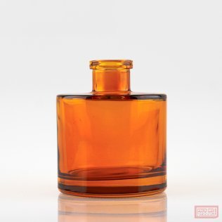 200ml Heavy Round Amber Coloured Glass Bottle Only