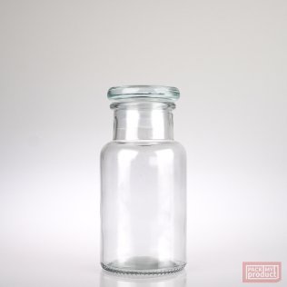 Antique Apothecary Jar 275ml Clear Glass