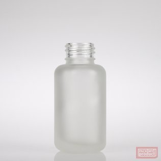 50ml Frosted Glass Round Bottle Only