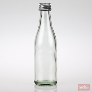50ml Round Long Neck Clear Glass Bottle with Aluminium Wadded Cap