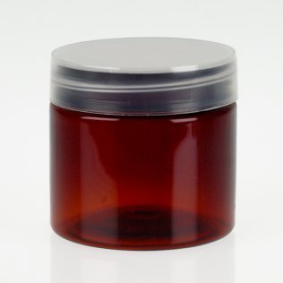 50ml PET Amber Plastic Jar with Wadded Screw Cap