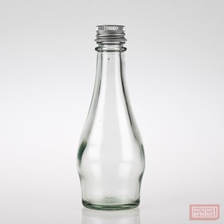 50ml Round Clear Glass Bottle with Aluminium Wadded Cap