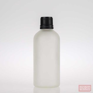 100ml Frosted Glass Pharmacy Bottle with Cap