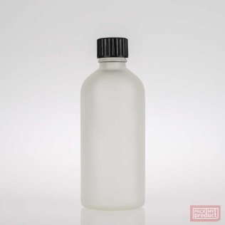 100ml Frosted Glass Pharmacy Bottle with Bakelite Cap
