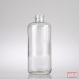 200ml Clear Glass Round Bottle Only