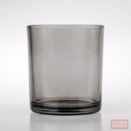 Small Round "Statement" Glass, Warm Grey