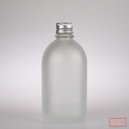 French Pharmacy Bottle Frosted Glass with Aluminium Wadded Cap