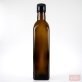 500ml Marasca Oil Glass Bottle Antique Green with Black Cap