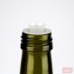 1000ml Marasca Oil Glass Bottle Antique Green with Black Cap
