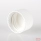 24mm White Fluted Cap