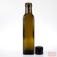 250ml Marasca Oil Glass Bottle Antique Green with Rote Pourer and Black Tamper Cap