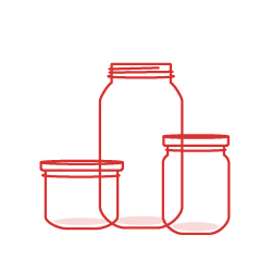Round Food Jars
