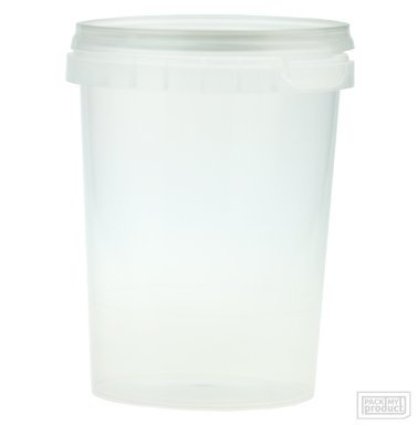 Plastic tub shop with lid