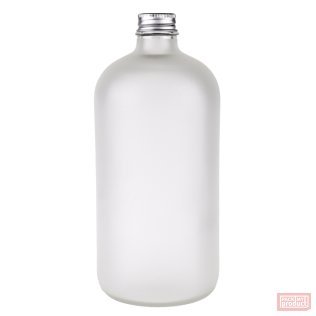 1000ml Frosted Glass Boston Bottle with Aluminium Cap
