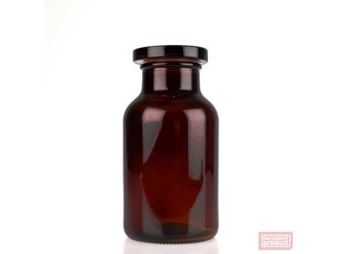 Antique Apothecary Jar 500ml Amber Coloured Glass