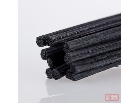Black Rattan Sticks 3mmd x 20cm