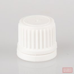 18mm White Tamper Cap